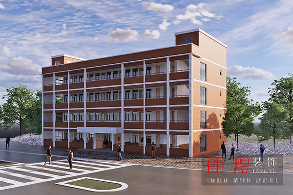 廠區職工公寓宿舍樓裝修效果圖